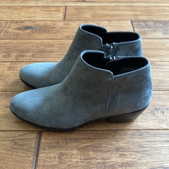 Sam Edelman Petty Ankle Boot Bootie Gray Suede Size 6.5 - Picture 8 of 13